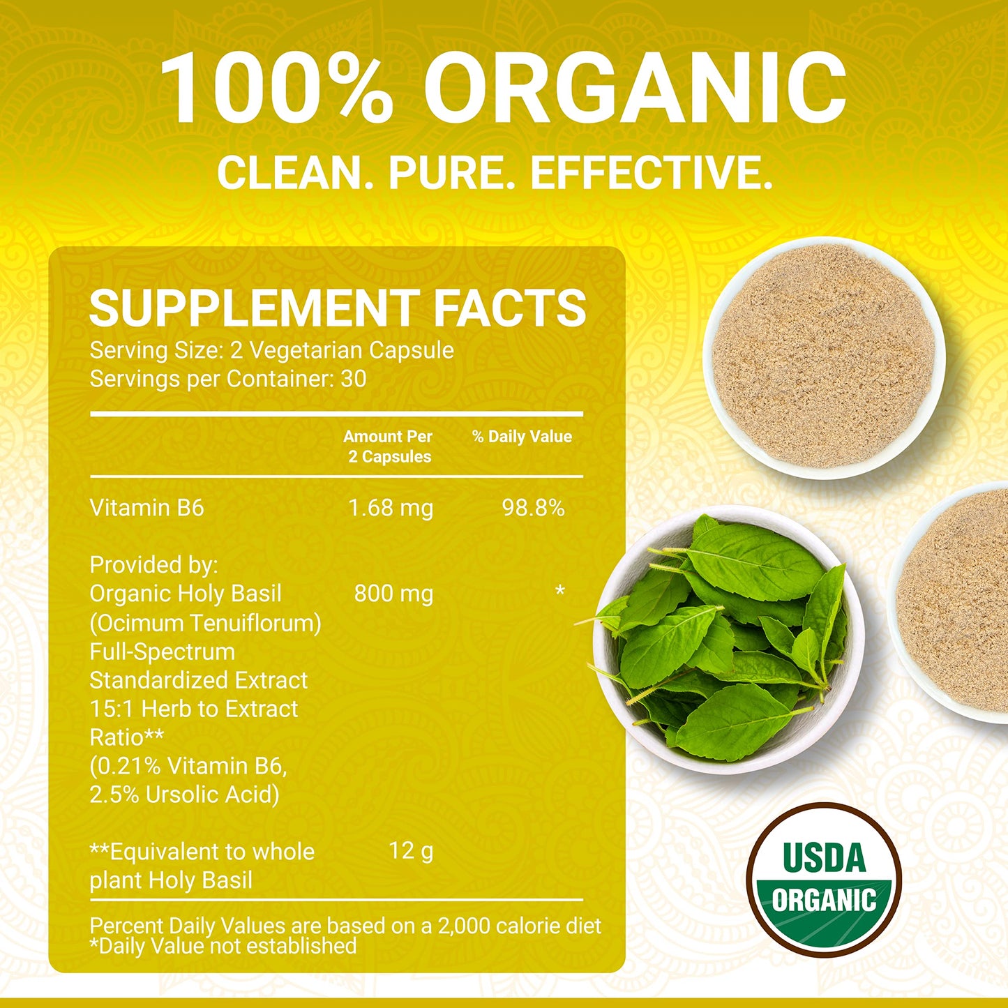 True Veda paquete inmune orgánico ingredientes naturales
