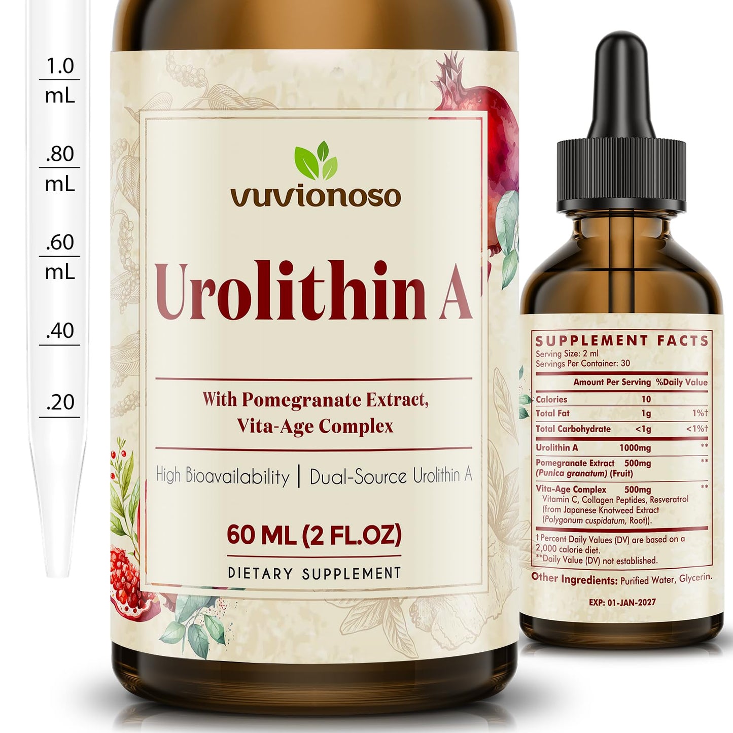 Urolitina A con extracto de granada formato líquido