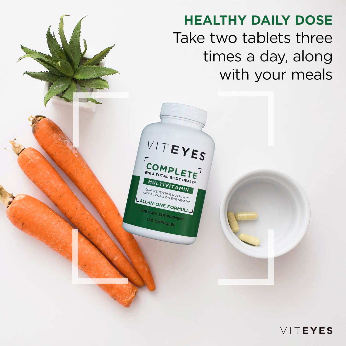 Uso diario de Viteyes Completo con ingredientes naturales