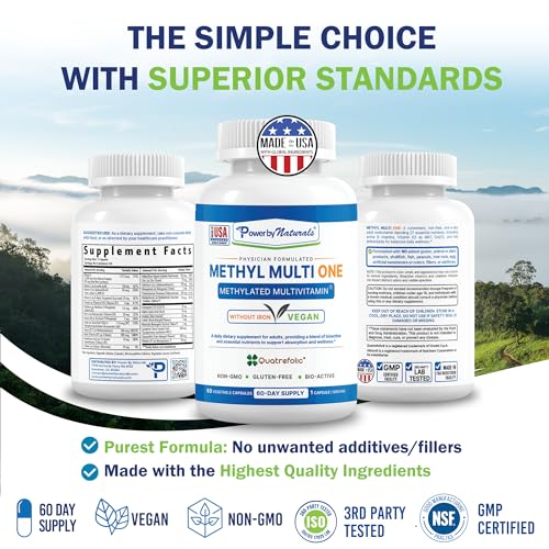 Uso recomendado de multivitamina metilada Power By Naturals