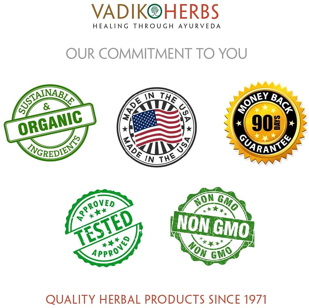 Vadik Herbs garantía calidad orgánica