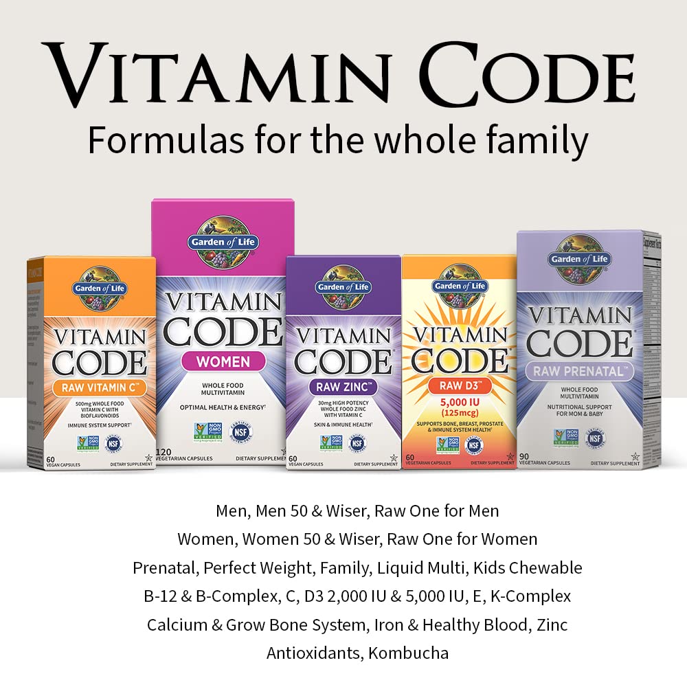 Variantes de la serie Vitamin Code de Garden of Life.