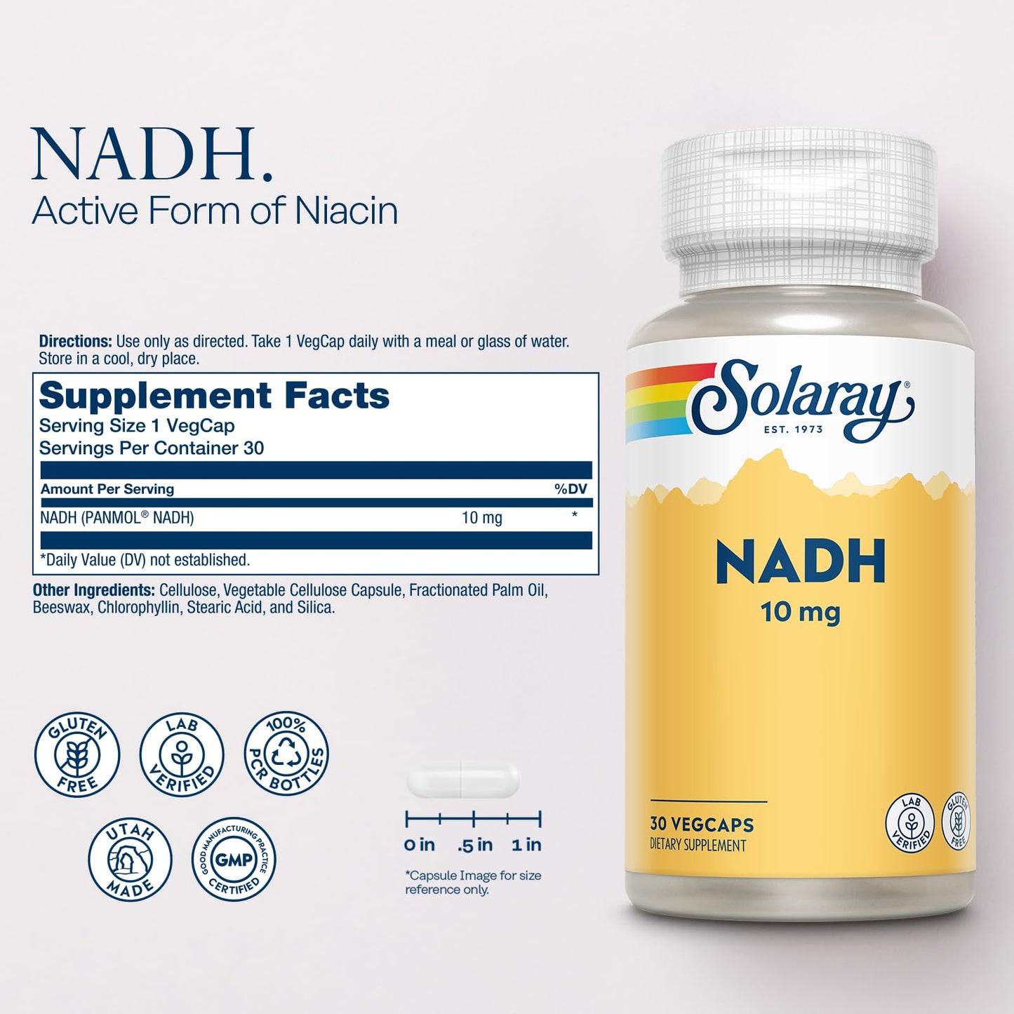 VegCaps de SOLARAY NADH