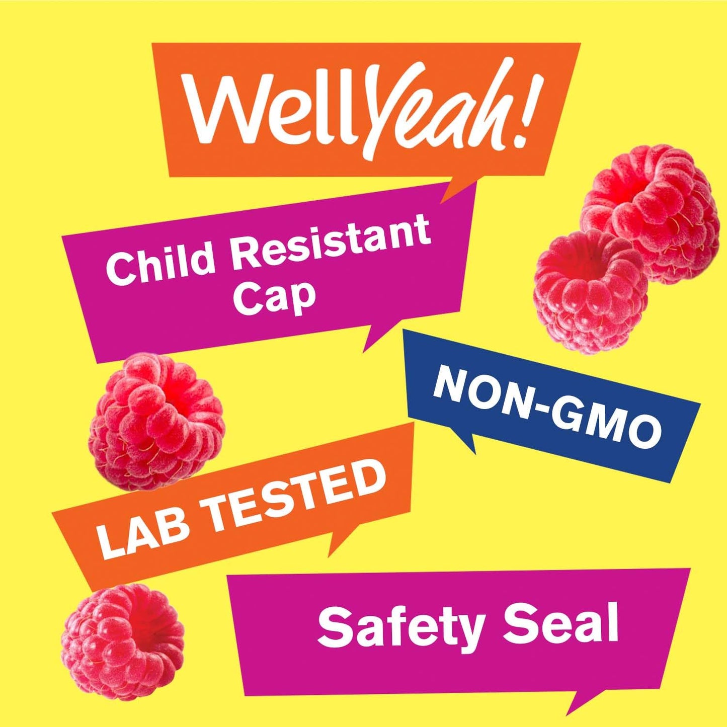 Ventajas de las gomitas WellYeah: sin gluten, veganas, sabores naturales.