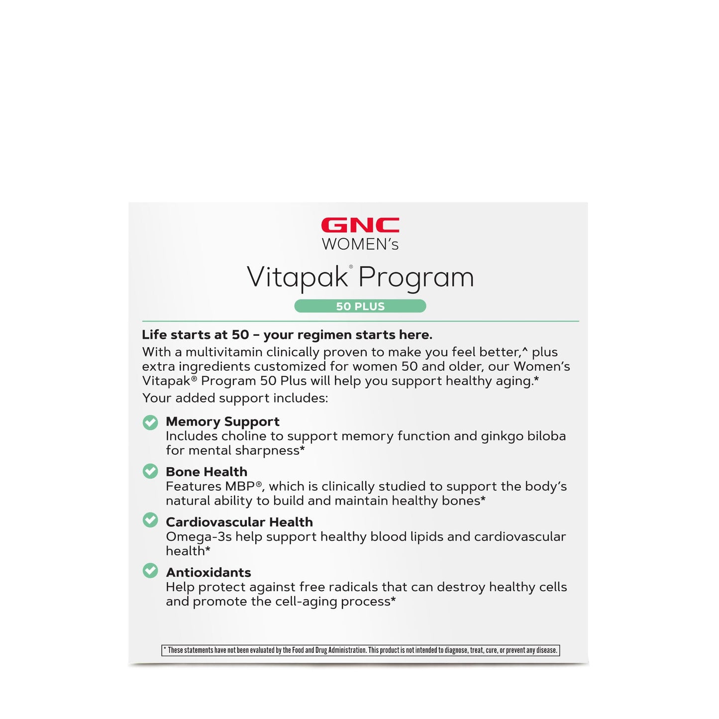 Ventajas de las multivitaminas GNC para mujeres mayores de 50 años.