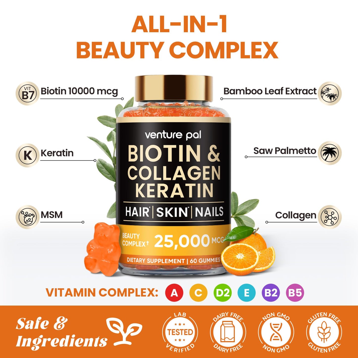 Gomitas con vitamina b compleja y saw palmetto Venture Pal
