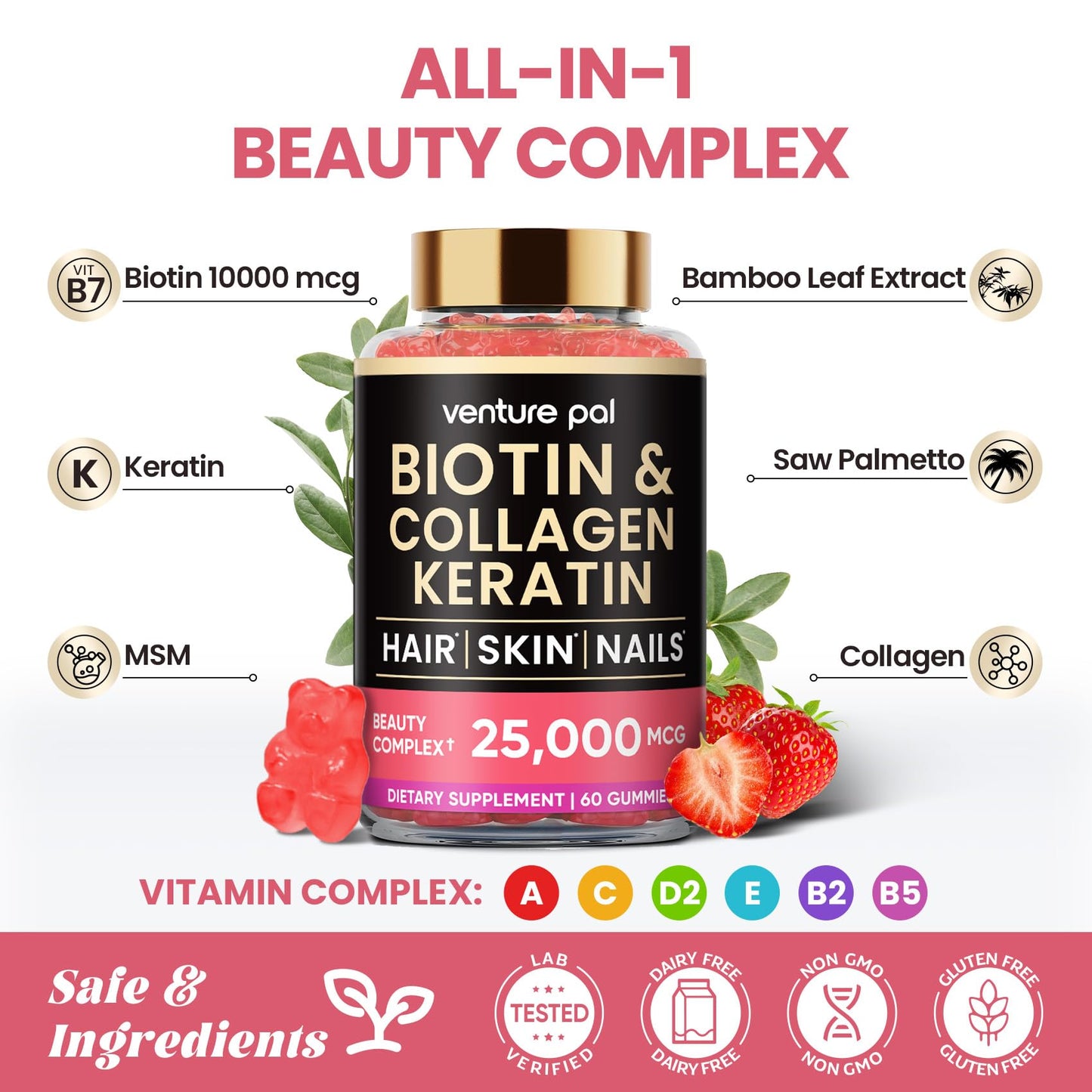 Vitaminas para huesos fuertes con D3 y K2 bioactiva en gotas