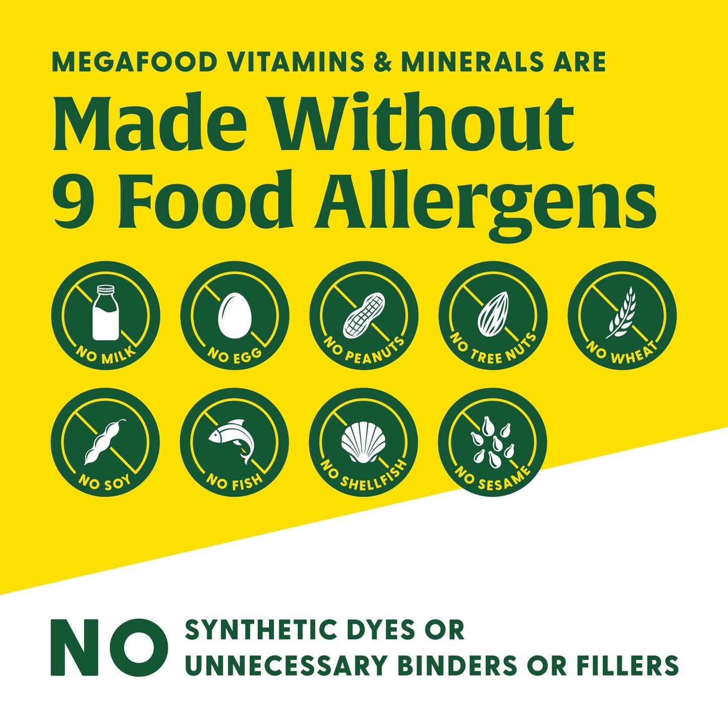 Vista frontal MegaFood multivitamínico con biotina y magnesio