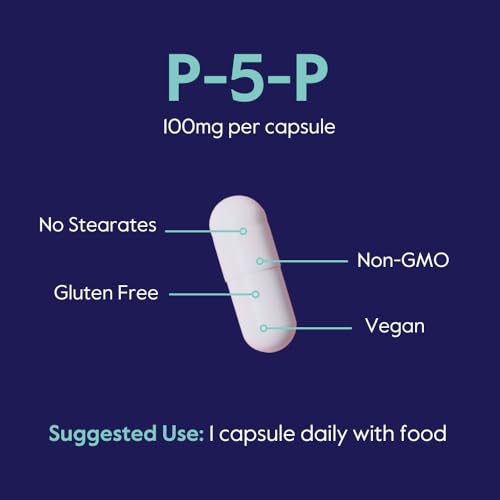 Vista lateral frasco BESTVITE P-5-P vitaminas B6 puras
