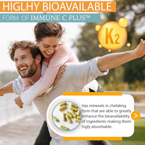 Vista lateral frasco Kappa Nutrition Immune C Plus