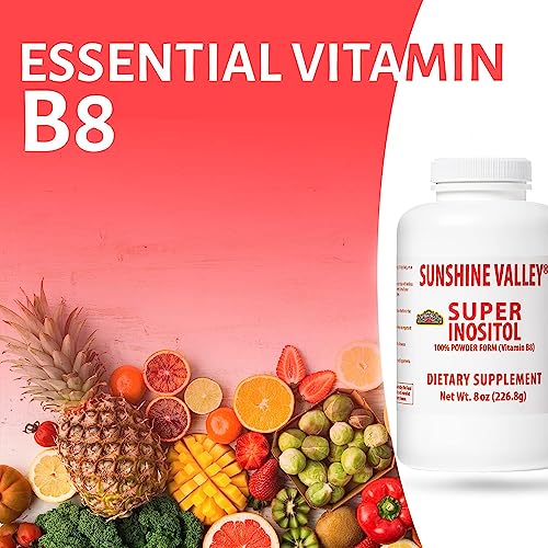 Vista trasera envase suplemento inositol Sunshine Valley