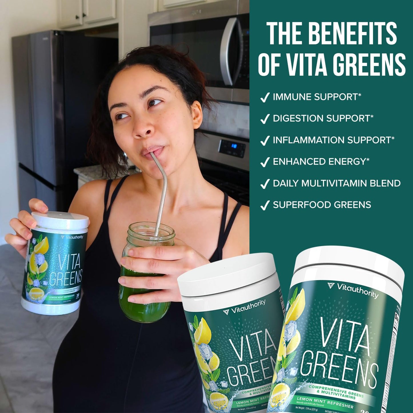 Certificaciones de Vita Greens, sin GMO, sin gluten, vegano