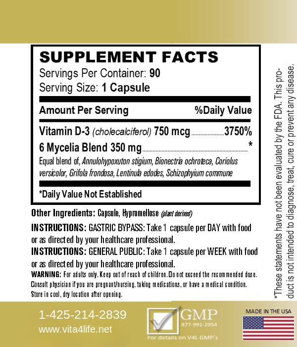 Vita4Life cápsulas vitamina D3 para salud ósea y muscular
