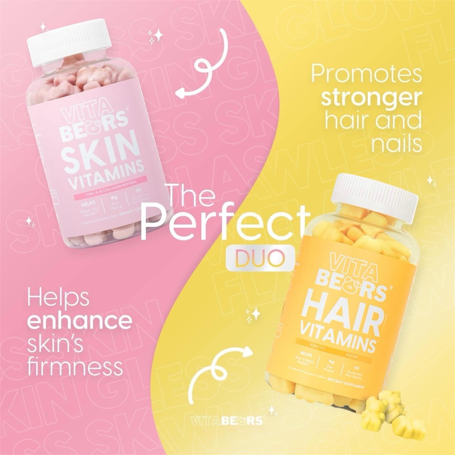 Paquete de vitaminas Vitabears para piel y cabello