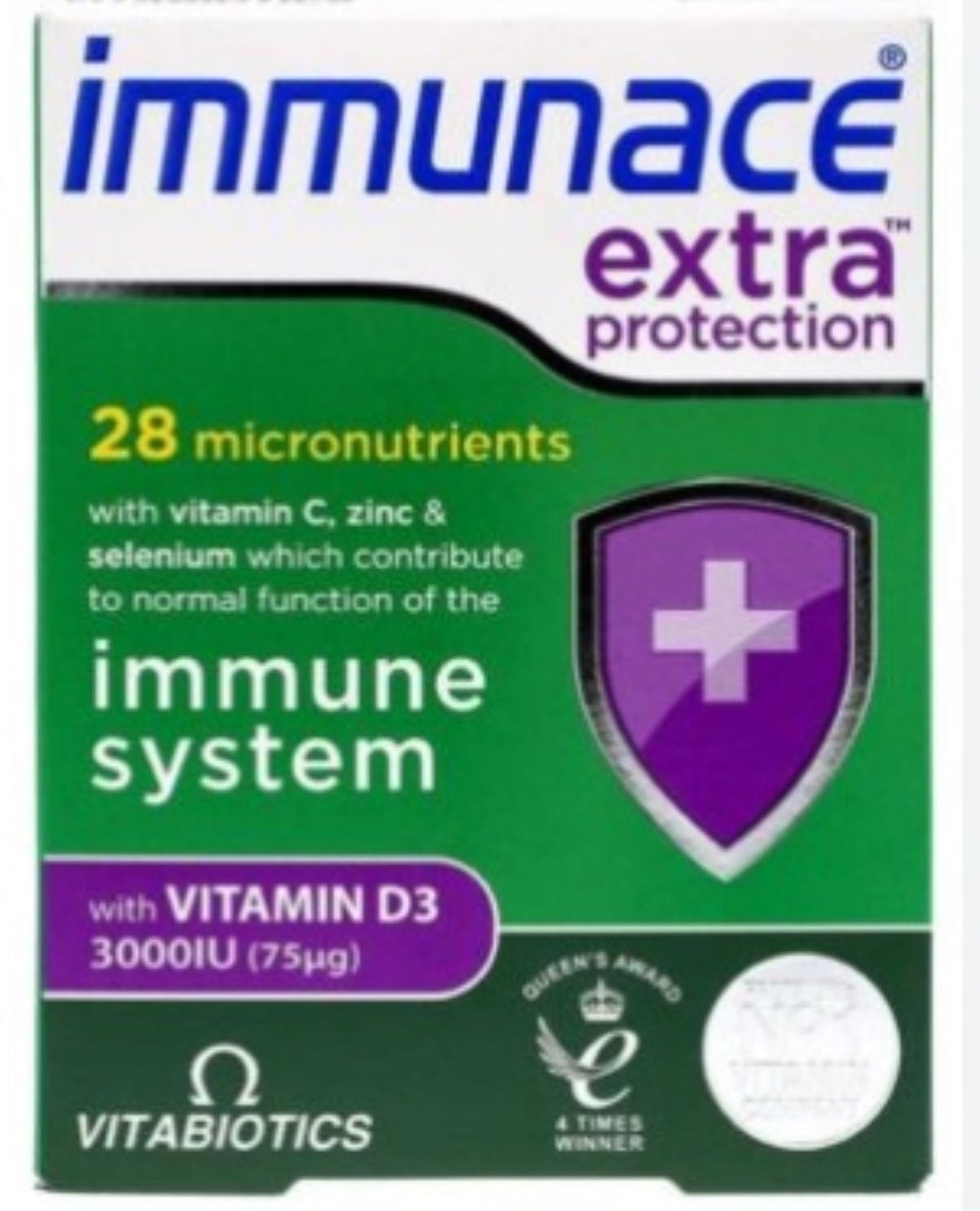 Vitabiotics Immunace Protección Extra 30 tabletas para sistema inmunológico