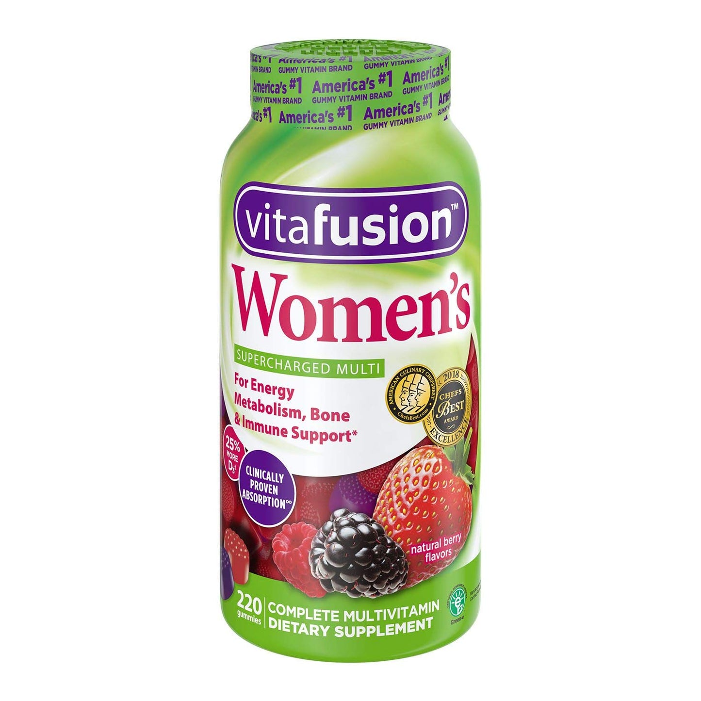 Vitafusion gomitas multivitaminas para mujer 220 unidades