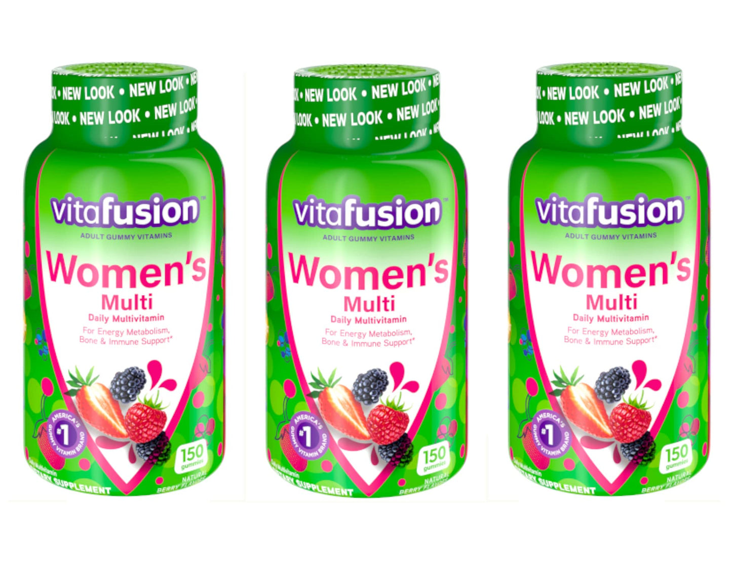 frasco de multivitaminas gomitas para mujeres vitafusion
