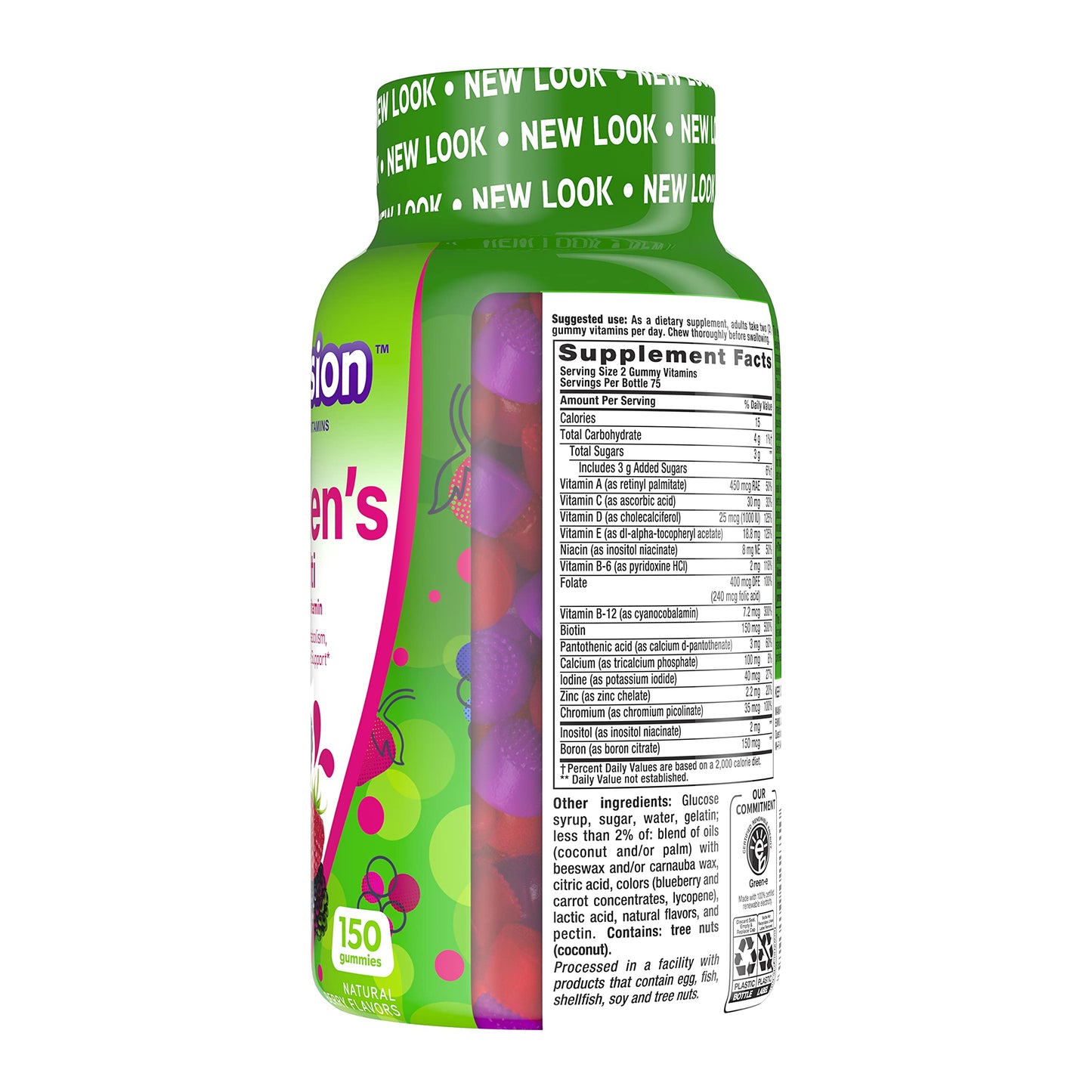 vitafusion multivitaminas completo mujeres etiqueta