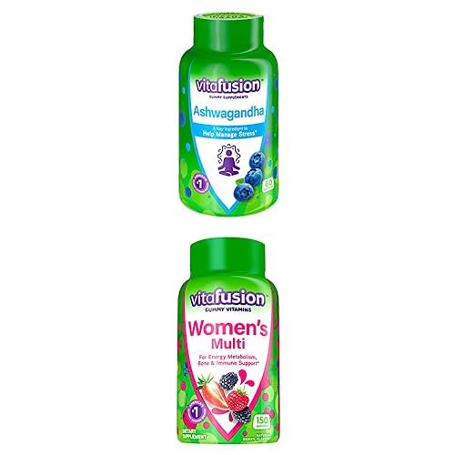 Frasco multivitamínicas Vitafusion sabor frutas para mujeres
