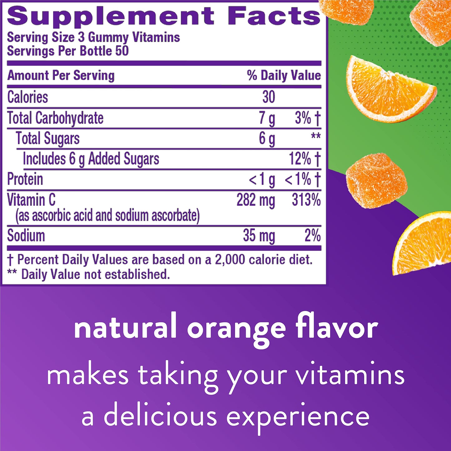 Vitafusion Power C gominolas sabor naranja apoyo inmune