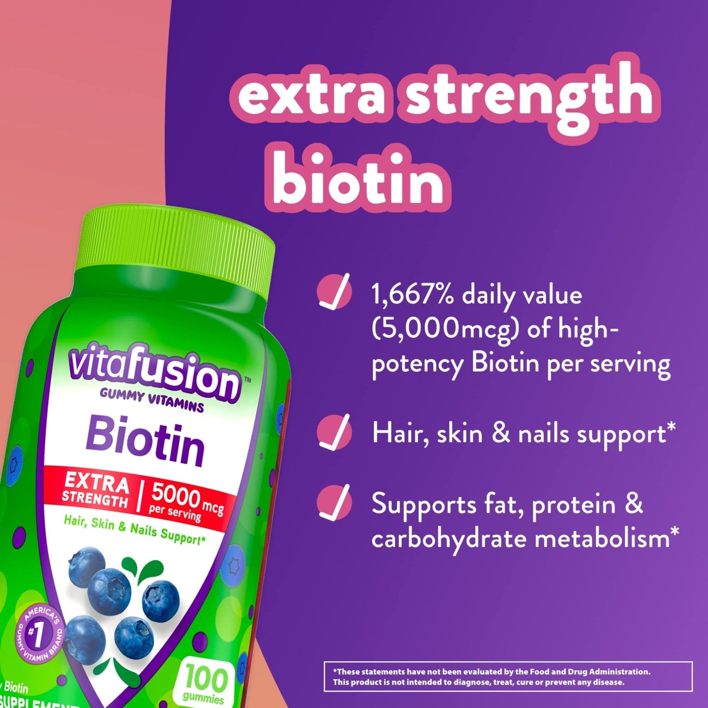 Vitaminas masticables Vitafusion Power C sabor naranja para inmunidad