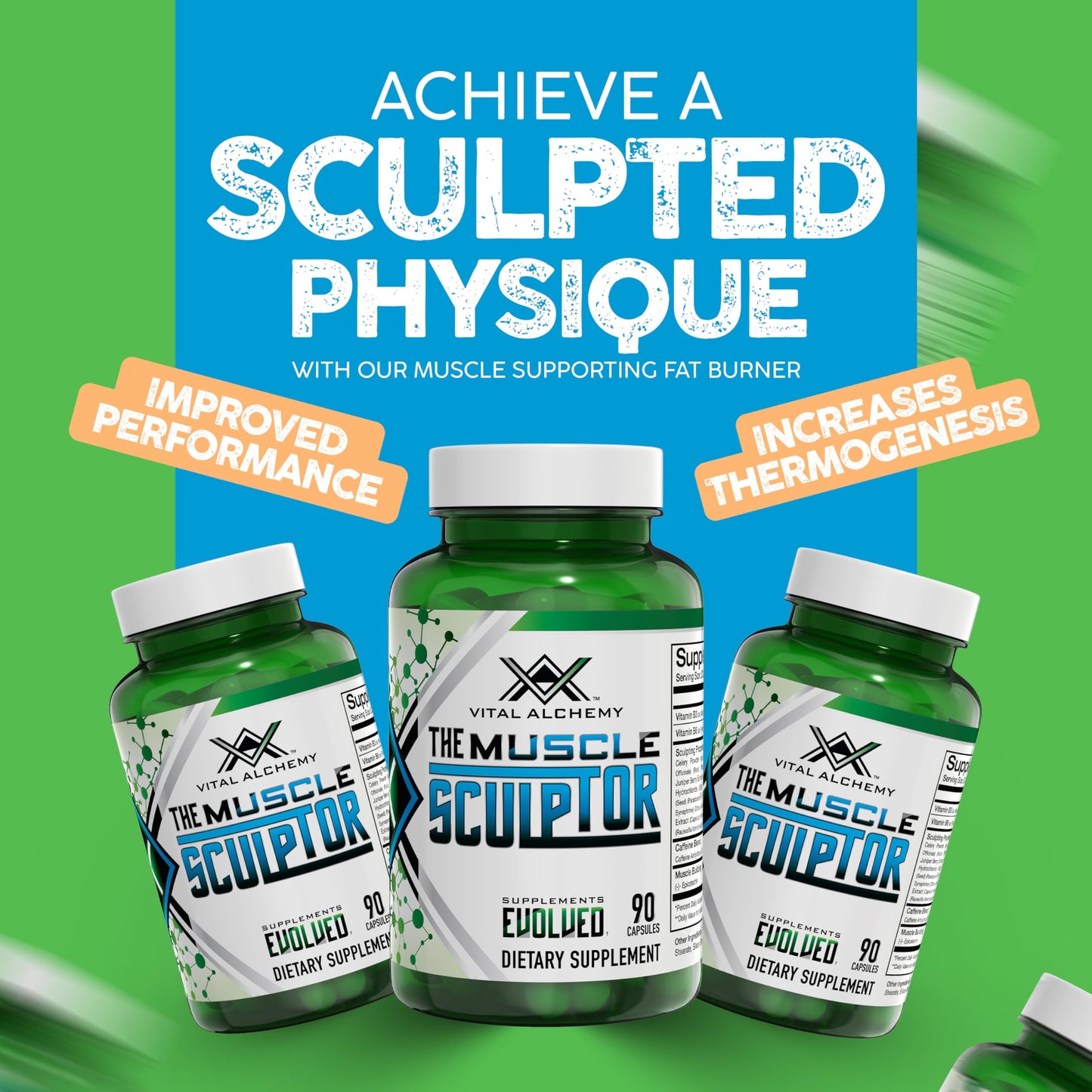 capsulas vital alchemy the muscle sculptor suplemento muscular