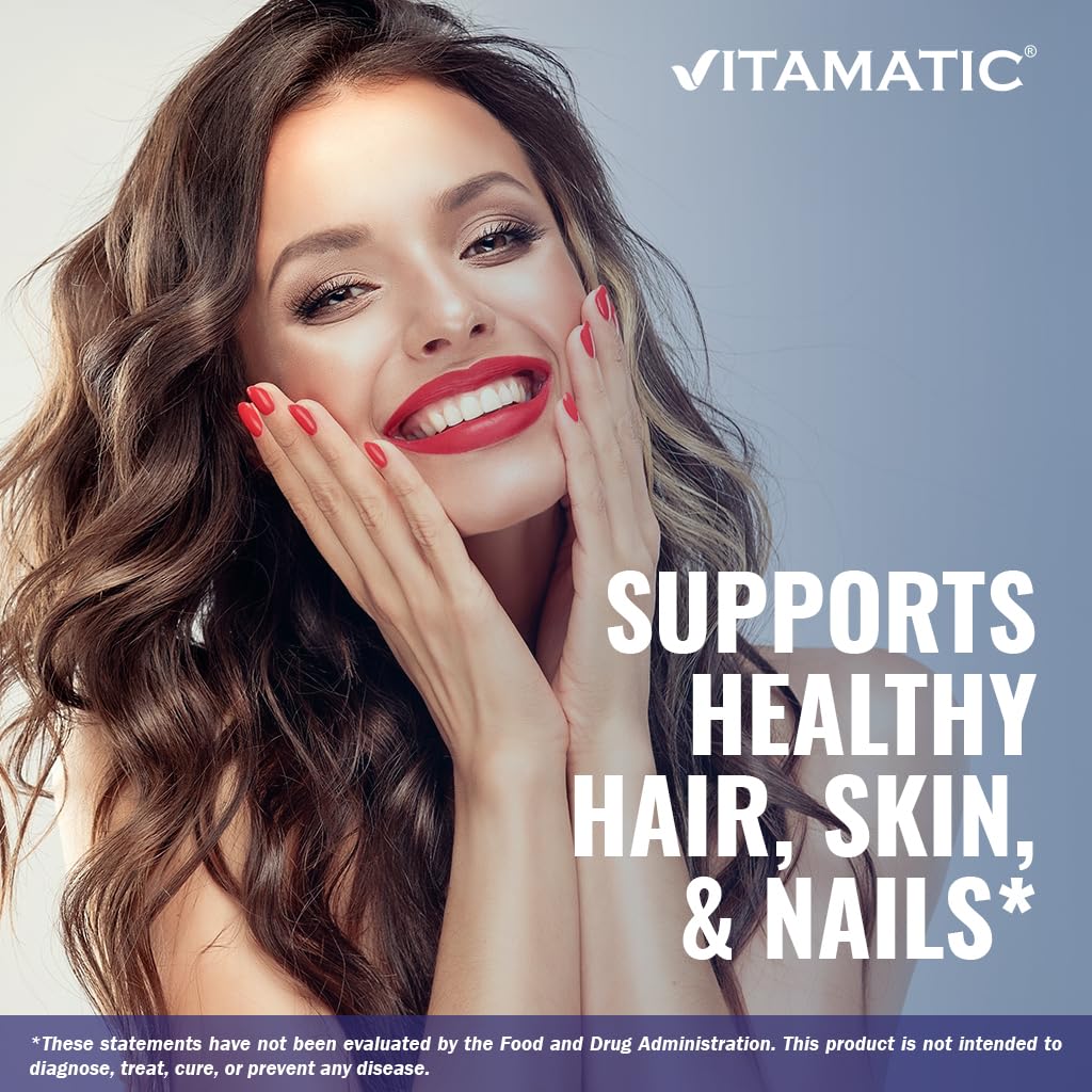 Cápsulas vegetarianas de queratina Vitamatic para salud de cabello