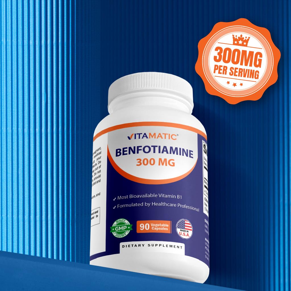Vitamatic cápsulas vegetarianas suplemento benfotiamina 300 mg