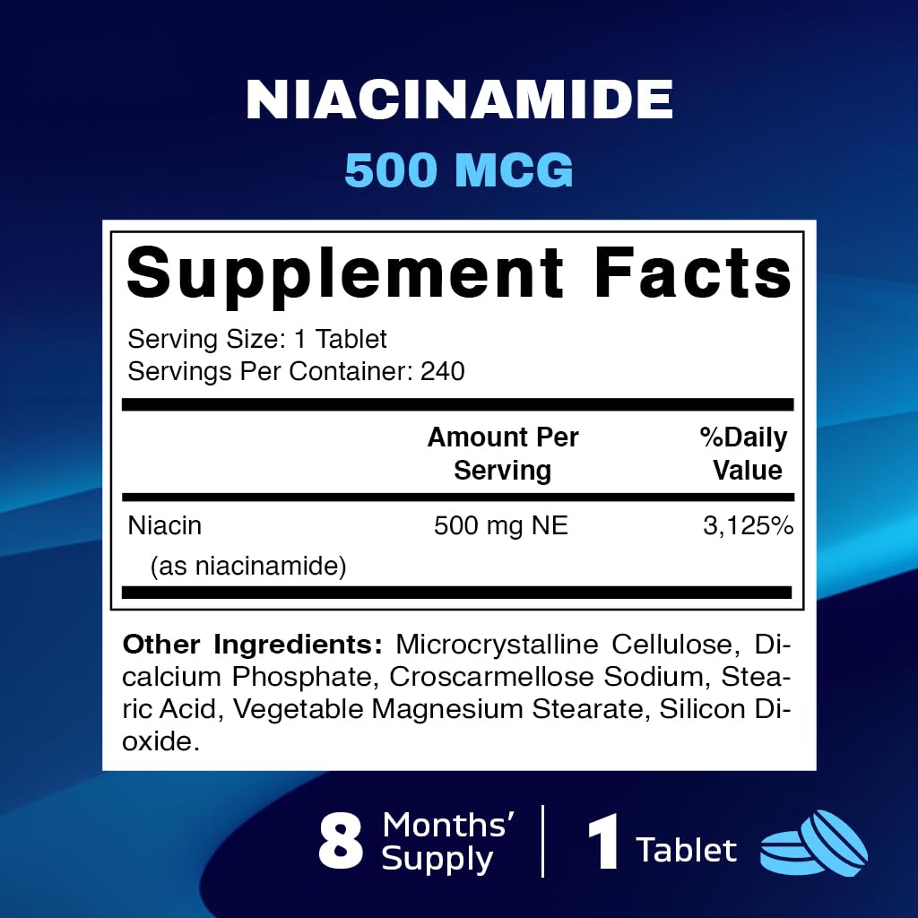 Vitamatic niacimida 500mg sin enrojecimiento