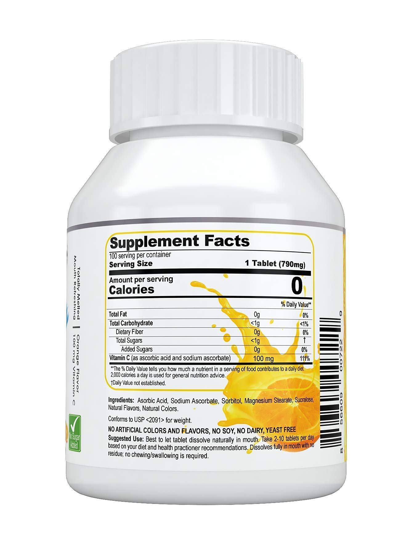 Vitamin c antioxidante y anti-envejecimiento PronuCare 100mg