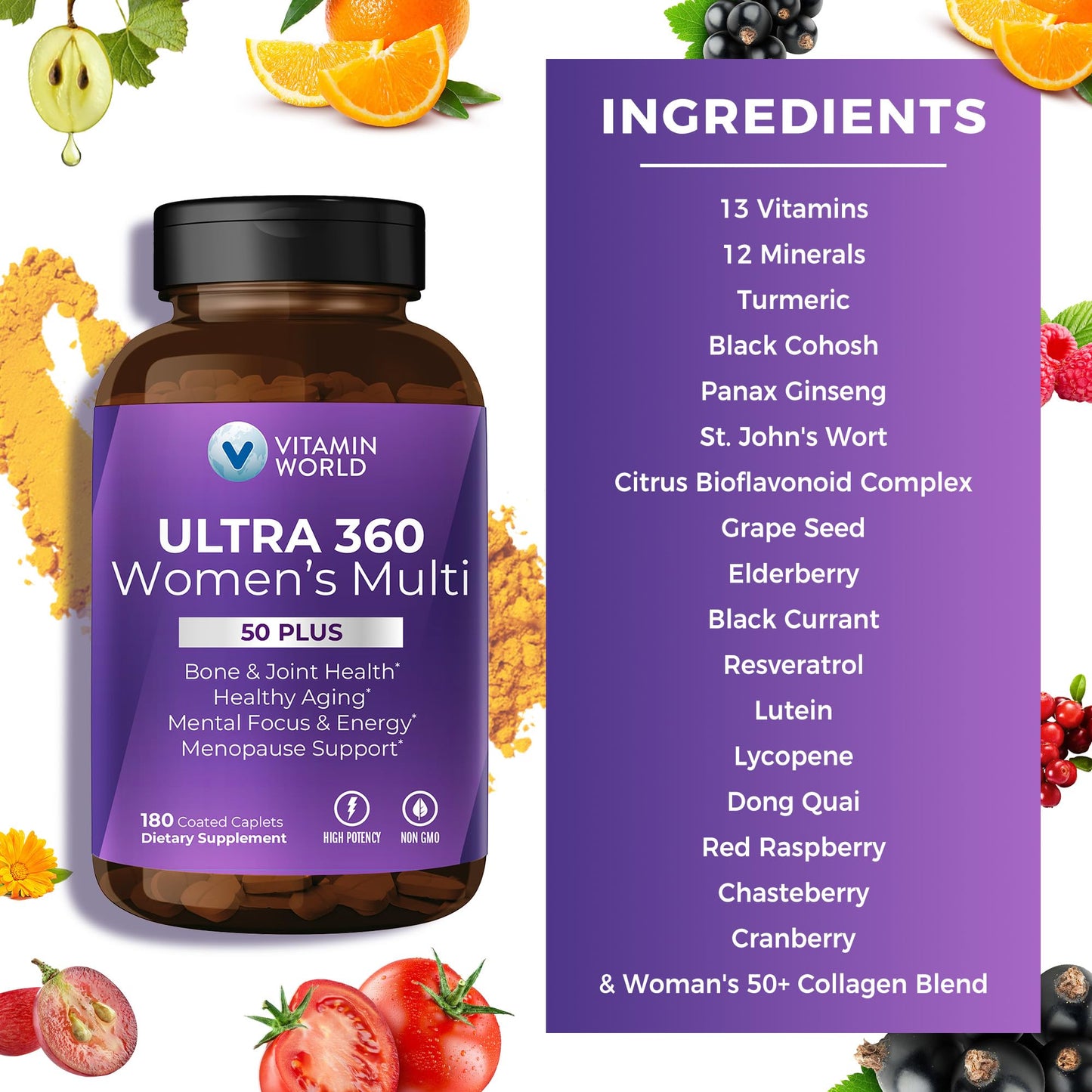 Vitamin World suplemento multivitamínico para mujeres.