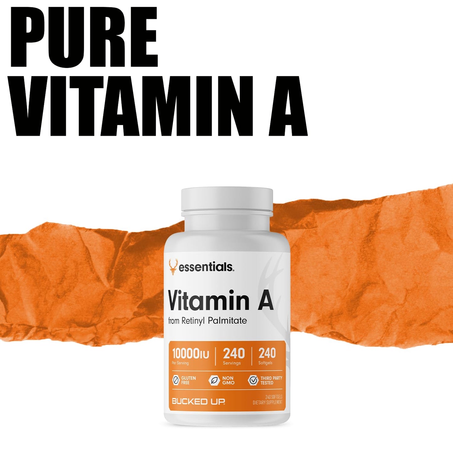 Vitamin A Bucked Up Essentials envase 240 softgeles