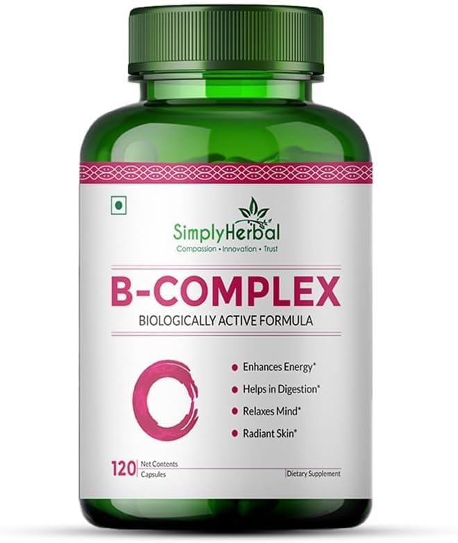 Botella de cápsulas de vitamina B complejo para crecimiento de cabello