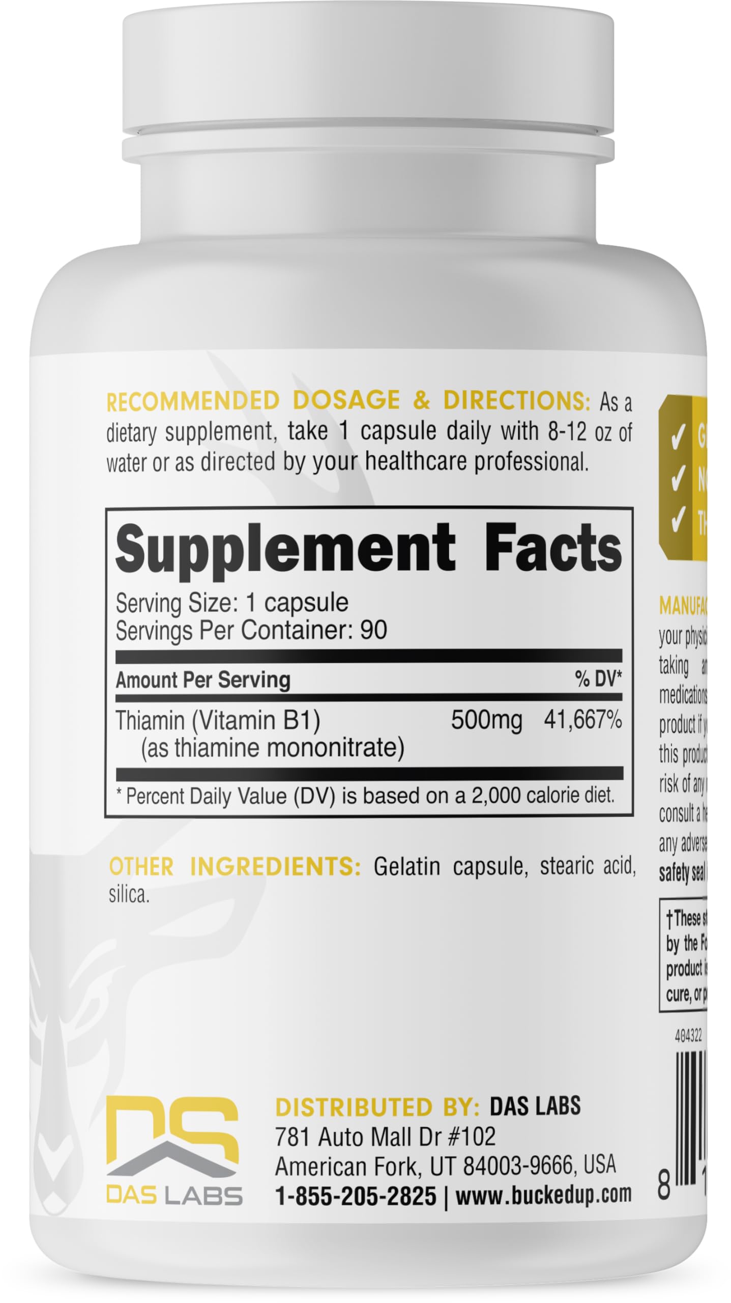 Vitamina B1 90 porciones