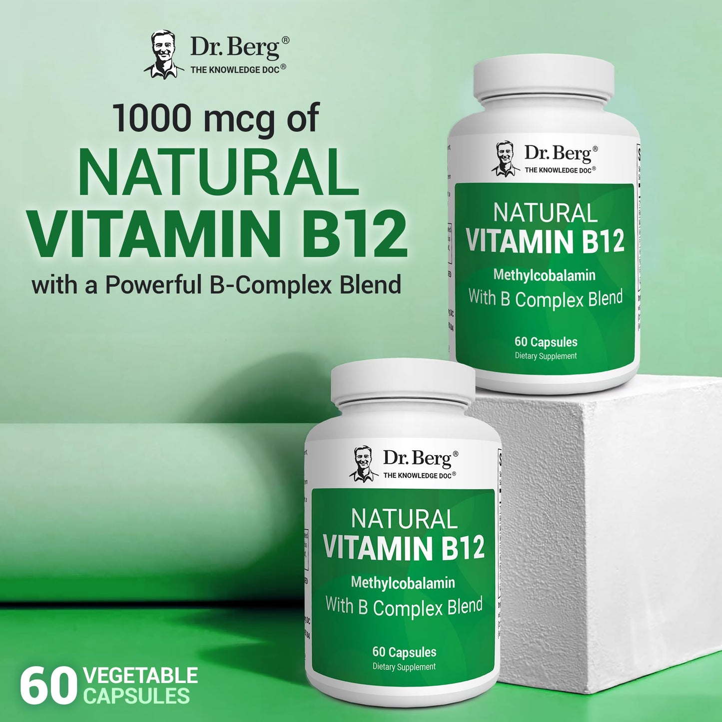 Vitamina B12 B complejo Dr. Berg apoyo energético y cognitivo
