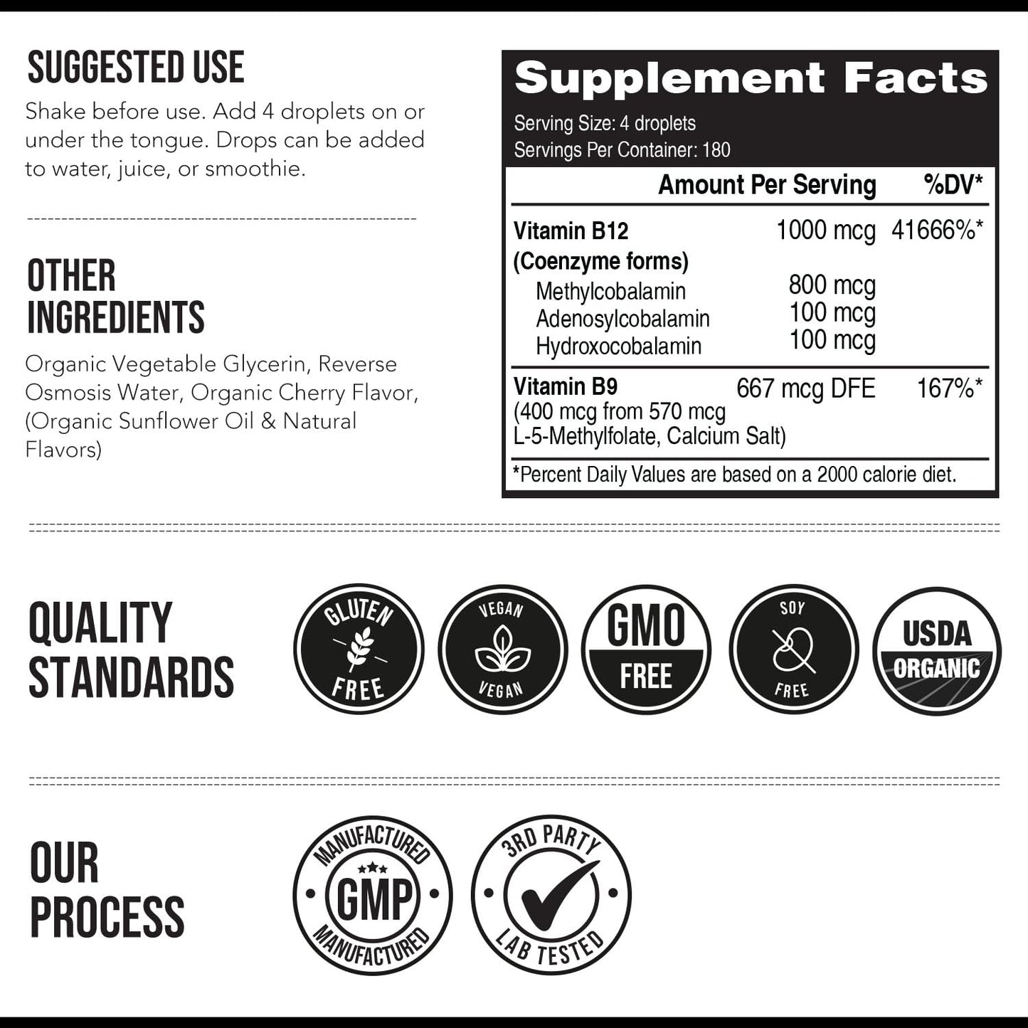 Vitamina B12 máxima absorción BioActive vegana orgánica