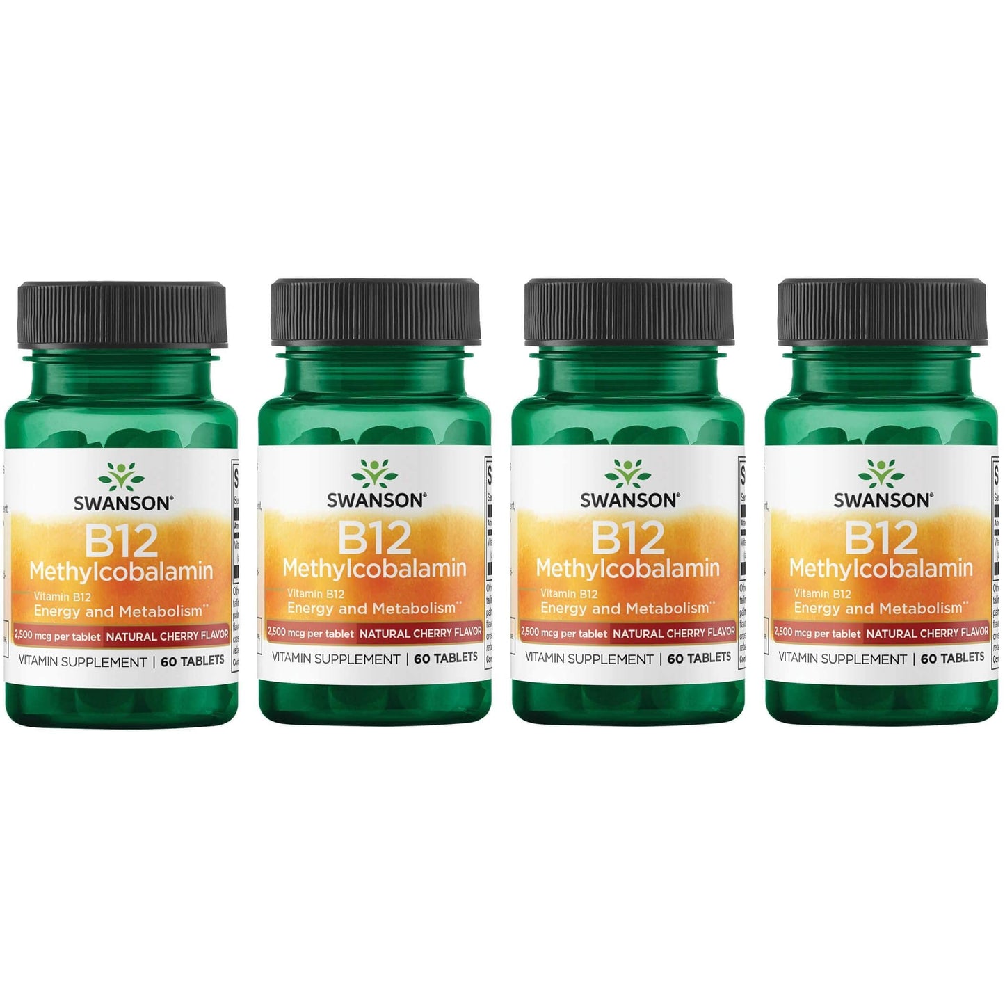 Vitamina B12 Swanson con sabor cereza negra