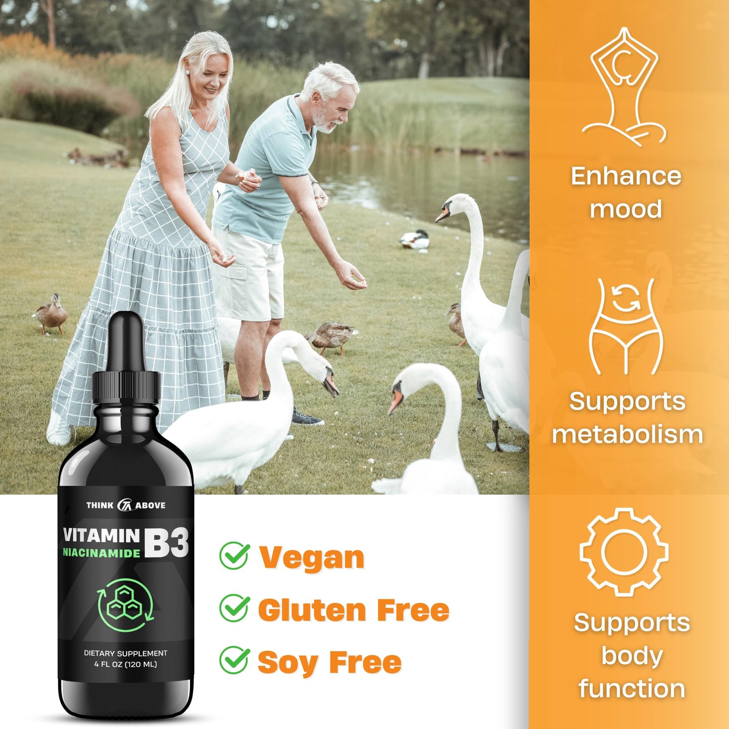 Vitamina b3 niacinamida líquida think above 2oz