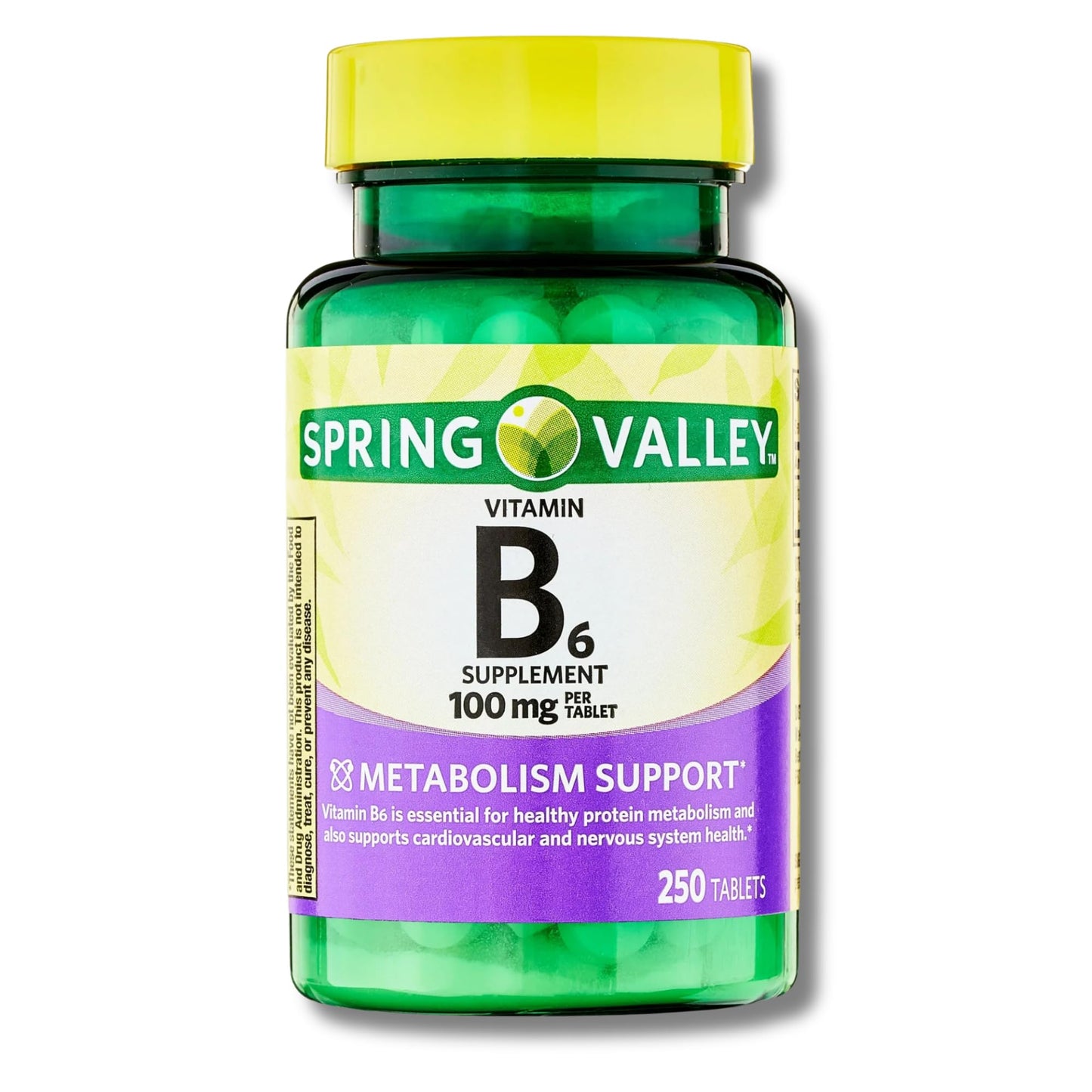 Vitamina B6 en tabletas marca Spring Valley 250 unidades