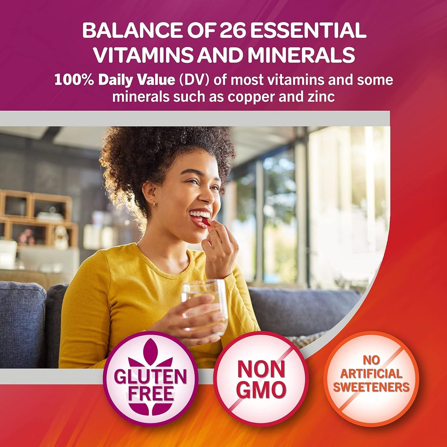 Vitamina balanceada Geritol, 26 vitaminas y minerales