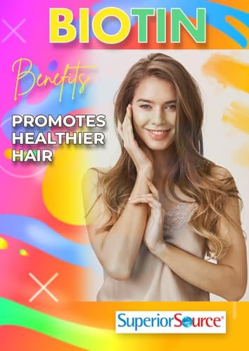 Vitamina biotina 10,000 mcg para uñas y piel saludables