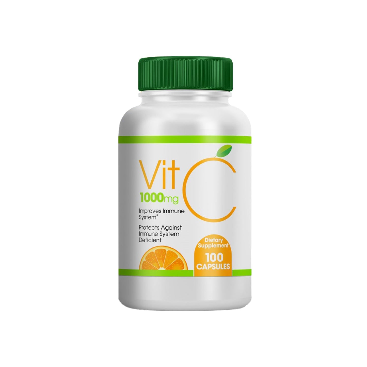 Frasco de Vitamina C 1000mg 100 cápsulas suplemento dietético