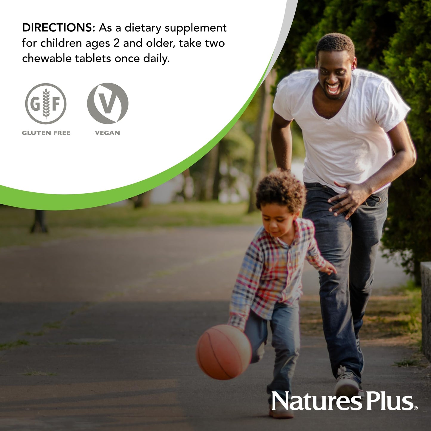 Vitamina C masticable frutas NaturesPlus paquete doble