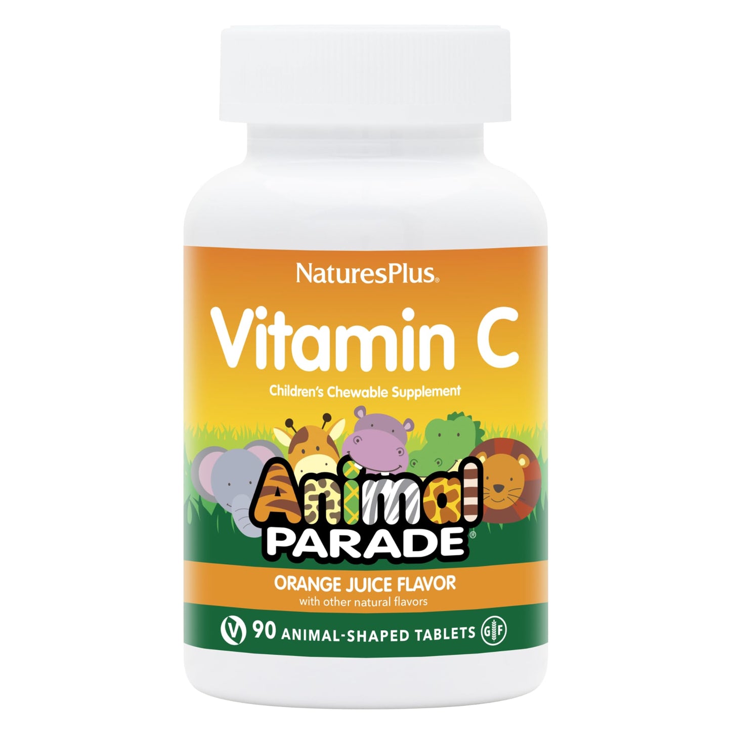 Vitamina C masticable para niños sabor naranja NaturesPlus