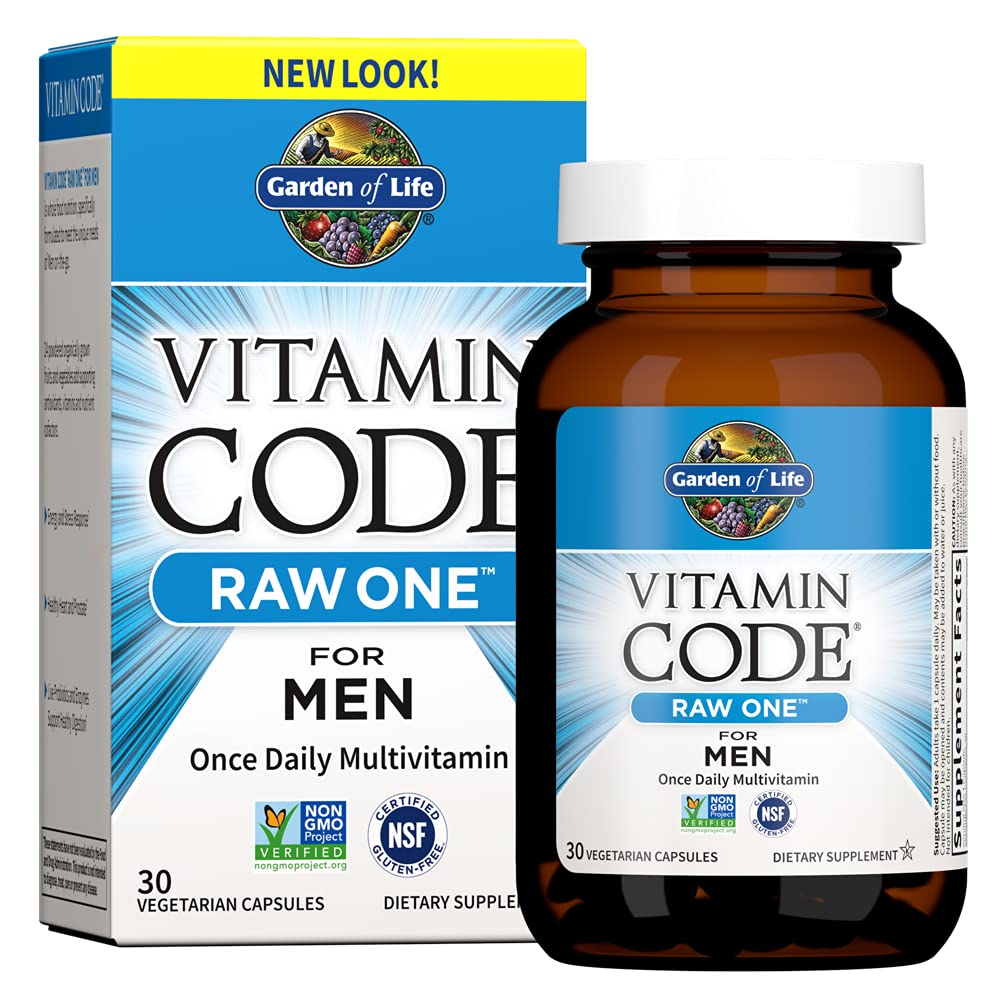 frente del multivitamínico garden of life para hombres