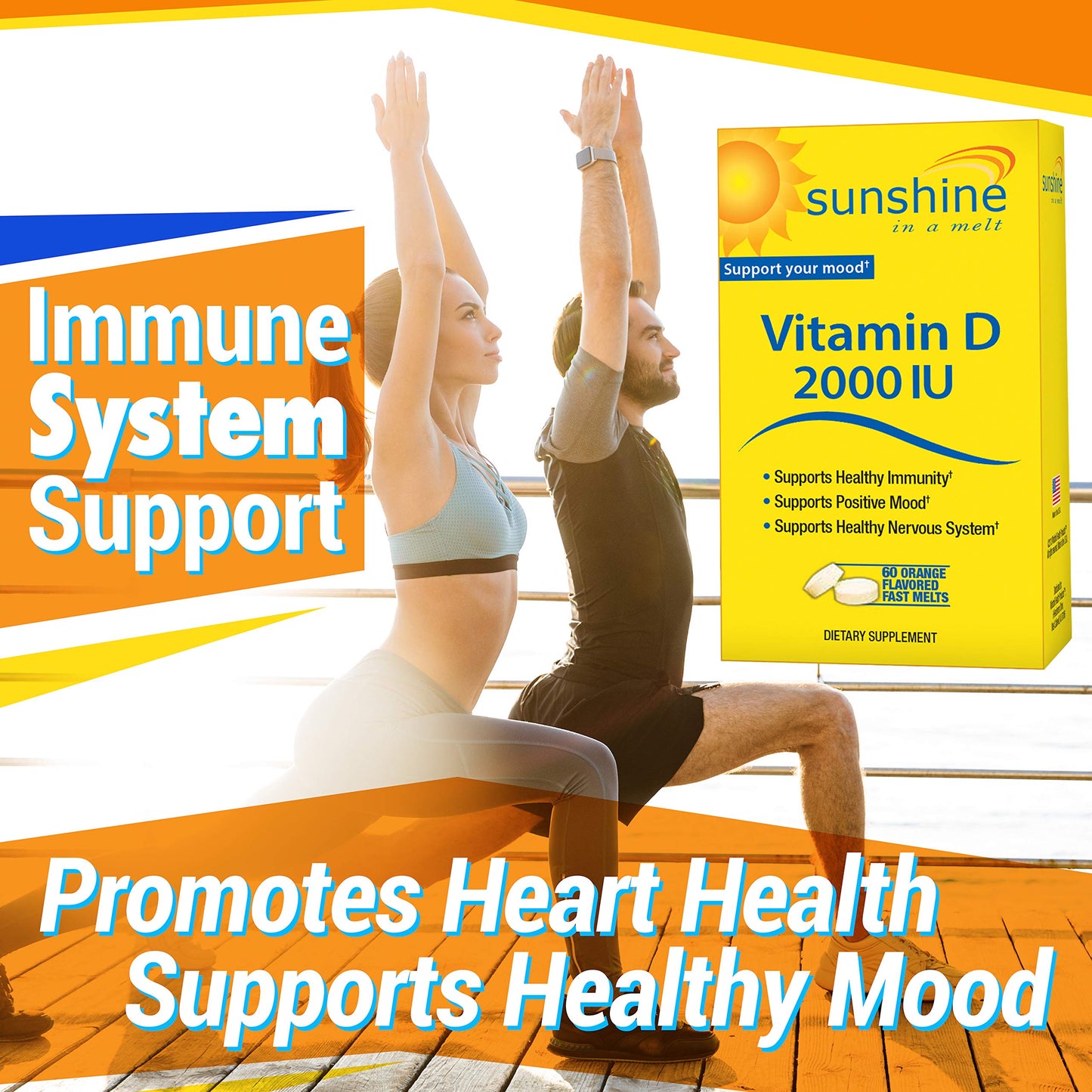Vitamina D Sunshine cápsulas y empaque