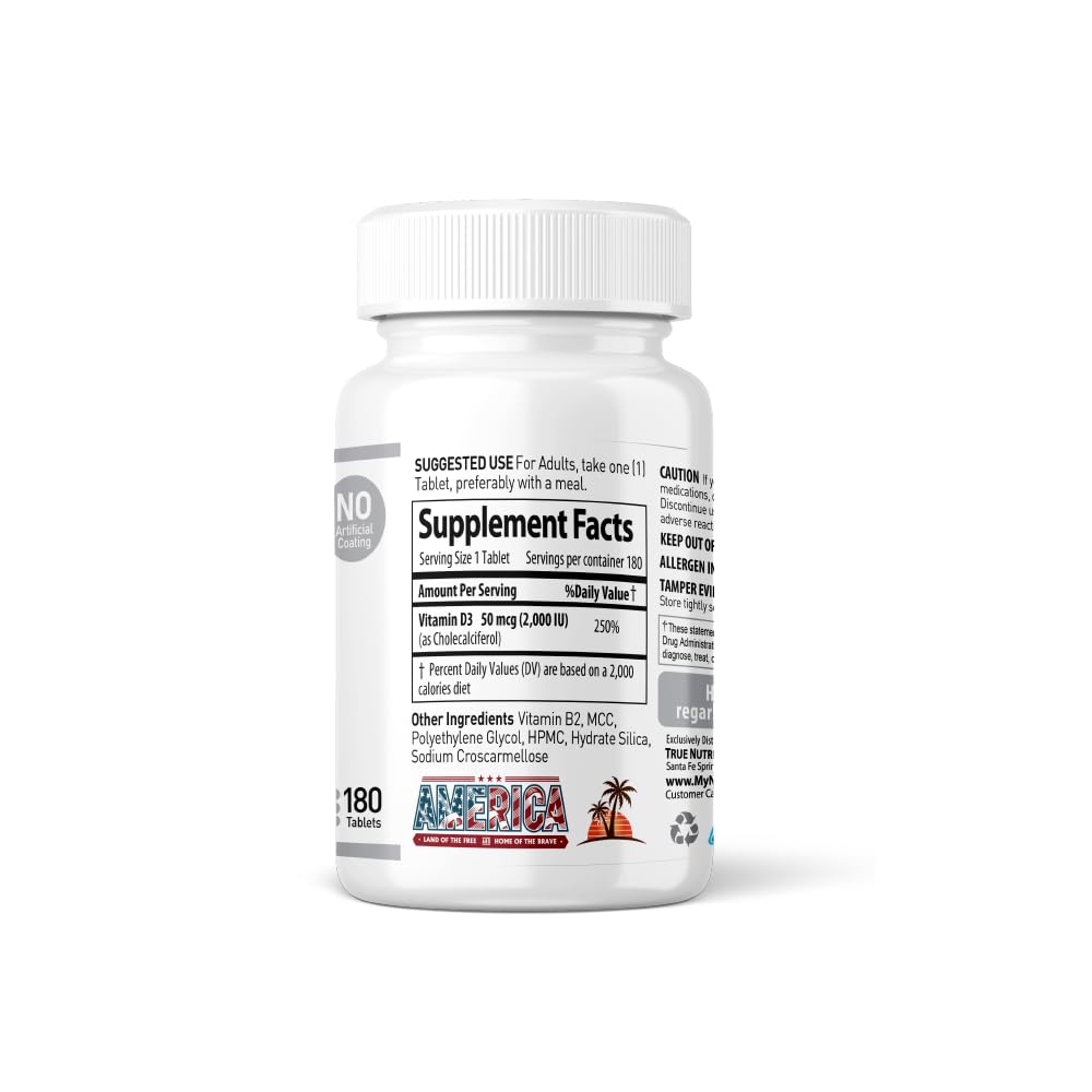 Vitamina d3 2000 ui tablets para huesos y músculos Nanowell