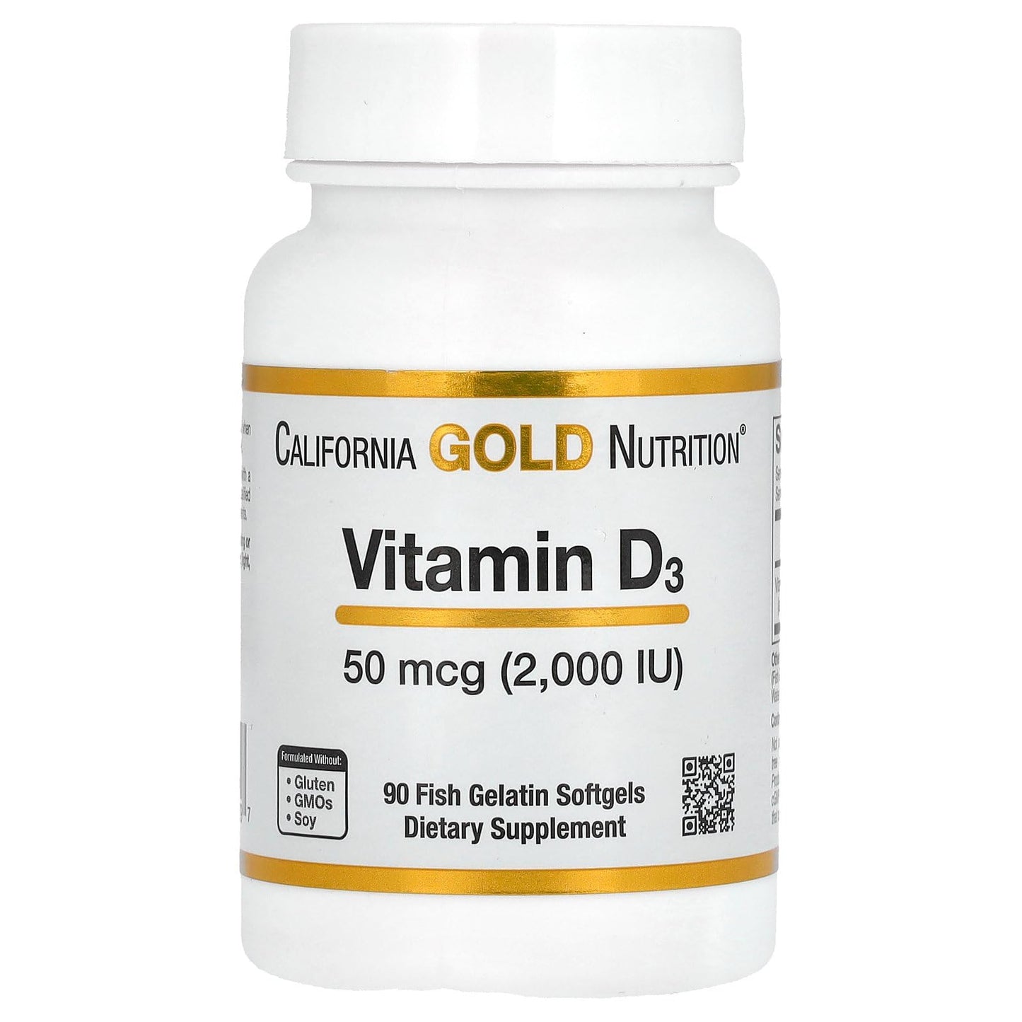Softgels de Vitamina D3 California Gold Nutrition