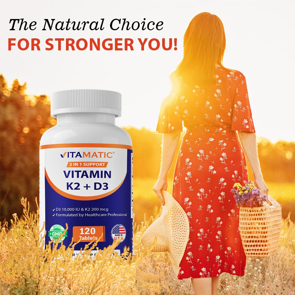 Vitamatic Vitamina D3 K2, hecho en EE. UU.