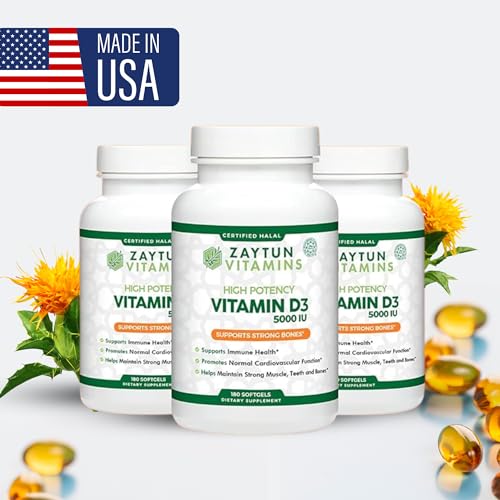 Vitamina D3 mini cápsulas blandas 6 meses Zaytun Halal